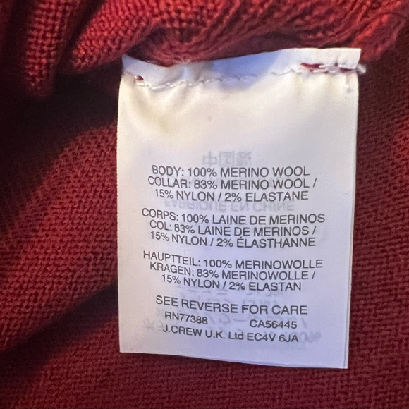 J.CREW MERINO WOOL TURTLENECK SWEATER WITH SIDE SLITS - Picture 12 of 13